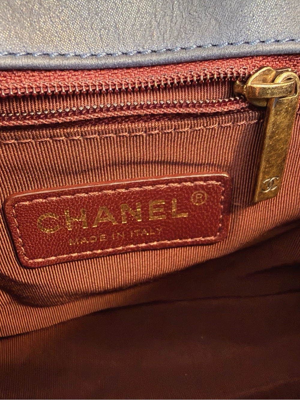 Chanel Navy Blue Quilted Whipstitch Single Flap Bag - Picture 12 of 13